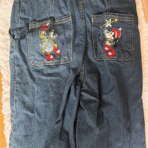 Women’s  Blue Jeans with Cartoon Embroidery